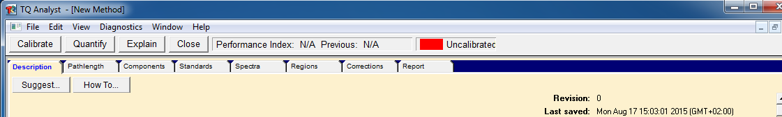 P6. Statistické zpracování dat pomocí TQ Analyst Software TQ Analyst je rozdělen do několika panelových nástrojů a vývojových listů.