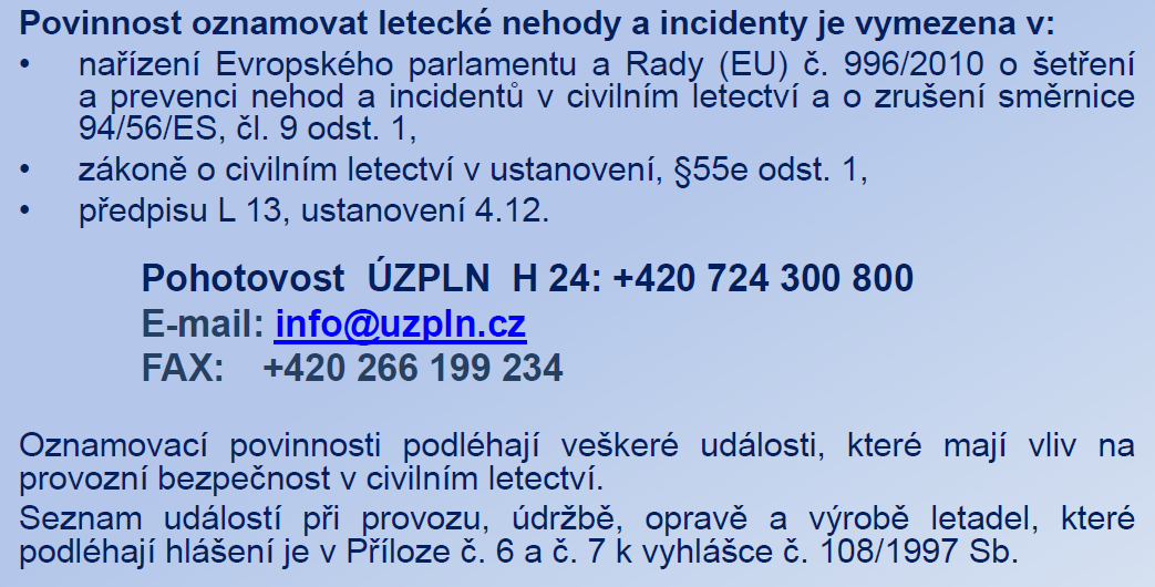Incidenty v ČR 2012