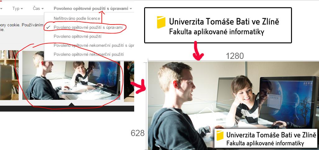 UTB ve Zlíně, Fakulta aplikované informatiky 55 Facebookem doporučený design reklamy je následující: Velikost obrázku: 1 200 628 pixelů Poměr stran obrázku: 1.