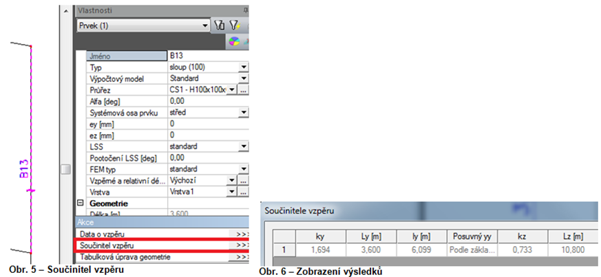 1.1.1 Prohlížení výsledků: Můžete dělat v jednotlivých servisech (Ocel, Beton a další) a přes ikonku (Obr.4). Obr.