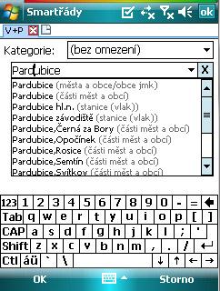 Zadání data umožníme stejným způsobem jako času, ale pro přehlednost bude k dispozici ještě grafický kalendář, který se zobrazí při stisku Enteru nebo poklepnutím na šipku (u zařízení s dotykovým