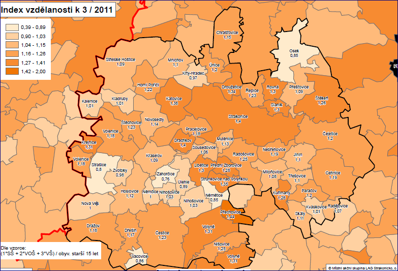 4.1.6 Vzdělání Podle SLDB k 31. 3. 2011 Vlastní dotazníkové šetření: Co očekává starosta od zvýšení vzdělanosti občanů?