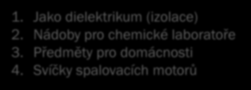 Email: 1. Je lehce tavitelné sklo, obsahující prvek bor, který se nanáší natahováním, smáčením nebo stříkáním na kov Email použití: Porcelán : 1. Pro ochranu proti korozi na plechových výrobcích 2.