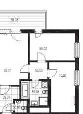 Byt č.1 Původní prostor : 5x3,5 m = 17,5 m 2 Nový prostor: 17,5 (0,2x3,5) = 16,8 m 2 Cena za 1m 2 - bytové jednotky 86.tis.Kč/m 2 Nechte si vrátit částku 60,2 tis. Kč Byt č.