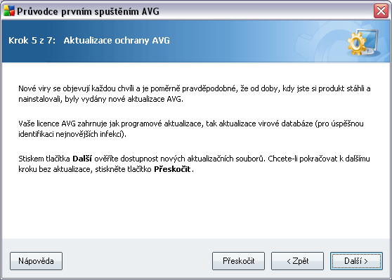 5.2. Nastavení pravidelných aktualizací a testů V dialogu Nastavení pravidelných aktualizací a testů určete časový interval stahování nových