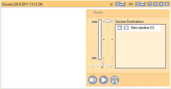 3. Klikněte na Sessions v levé nabídce. Systém Vás požádá o uložení všech změn. Klikněte na Create Empty session.