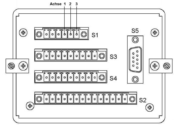 4. Zapojení Konektor S1 Napájení indikace + externí vstupy Pin 1 Pin 2 Pin 3 Pin 4 Pin 5 Pin 6 Stínění V + 24 VDC Externí vstup - osa X (PNP, high aktivní) Externí vstup - osa Y (PNP, high aktivní)