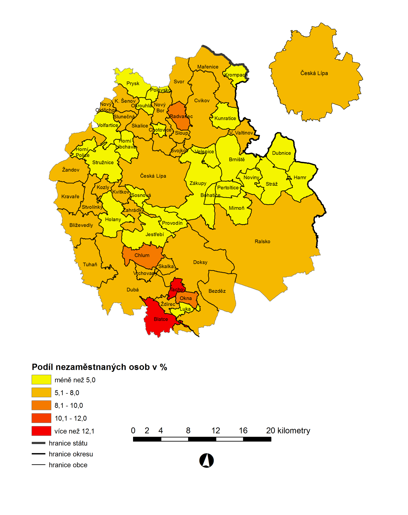 4. Mapa obcí