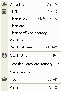 Hlavní okno programu Úpravy V nabídce Úpravy se nachází následující funkce: Zpět - vrátí zpět poslední provedenou akci. Tímto způsobem je možné vrátit zpět libovolný počet kroků.