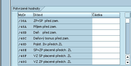 UTB ve Zlíně, Fakulta aplikované informatiky, 2013 82 0244 Předchozí zaměstnavatel MÚ použije pro zadání hodnot z potvrzení o příjmu předcházejících zaměstnavatelů pro účely ročního zúčtování daně.