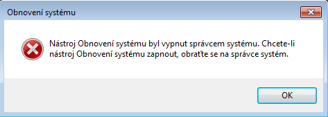 3.2.3. Povolte zásadu Vypnout nástroj Obnovení systému. 3.2.4.