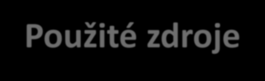 Použité zdroje DOLEŽELOVÁ, M., 2008. Analýza ekonomických nástrojů ochrany ovzduší bakalářská práce. Ekonomicko-správní fakulta Masarykovy univerzity, Brno. 59 s. JÍLKOVÁ, J., 2003.