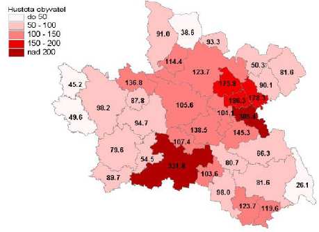 Údaje v textu se opírají o informace ze sčítání lidí, domů a bytů (SLDB) a místní statistiky obcí a měst (MOS). 1.3.