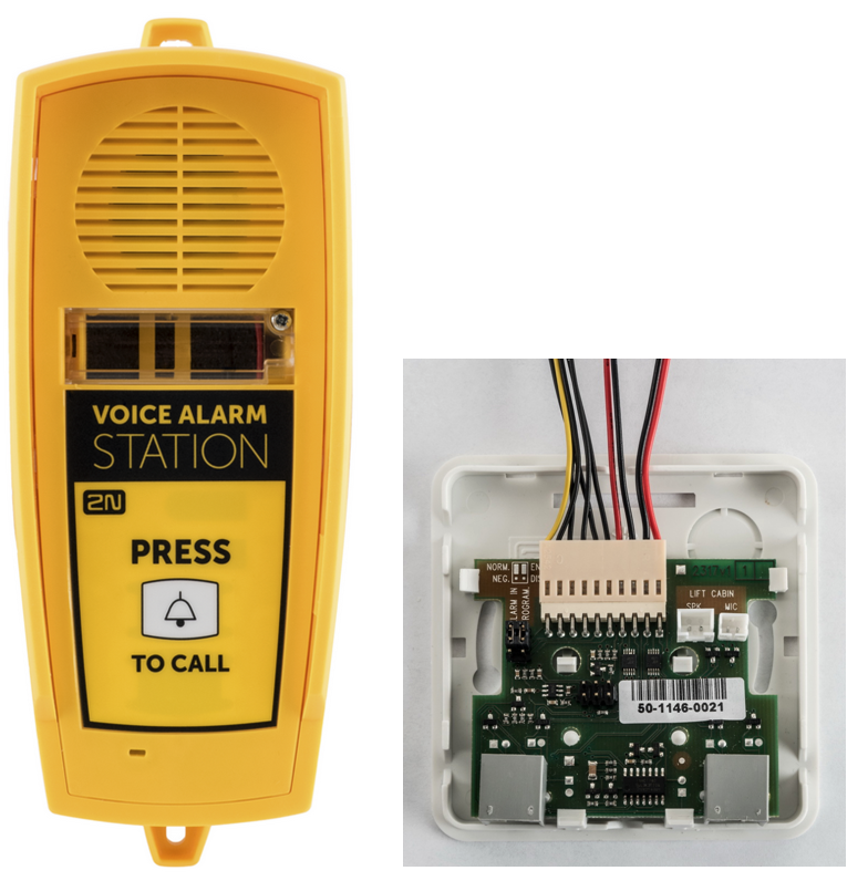 Operation Use "Press to call" to activate the device and set up a call to the number set in 2N Lift1/ 2N SingleTalk (ALARM button memory - 011 to 016).