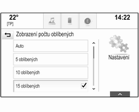 Přejmenování oblíbených položek Přesuňte se k odpovídající stránce oblíbených položek. Vyberte oblíbenou položku, kterou chcete upravovat. Zvolte PŘEJMENOVAT.