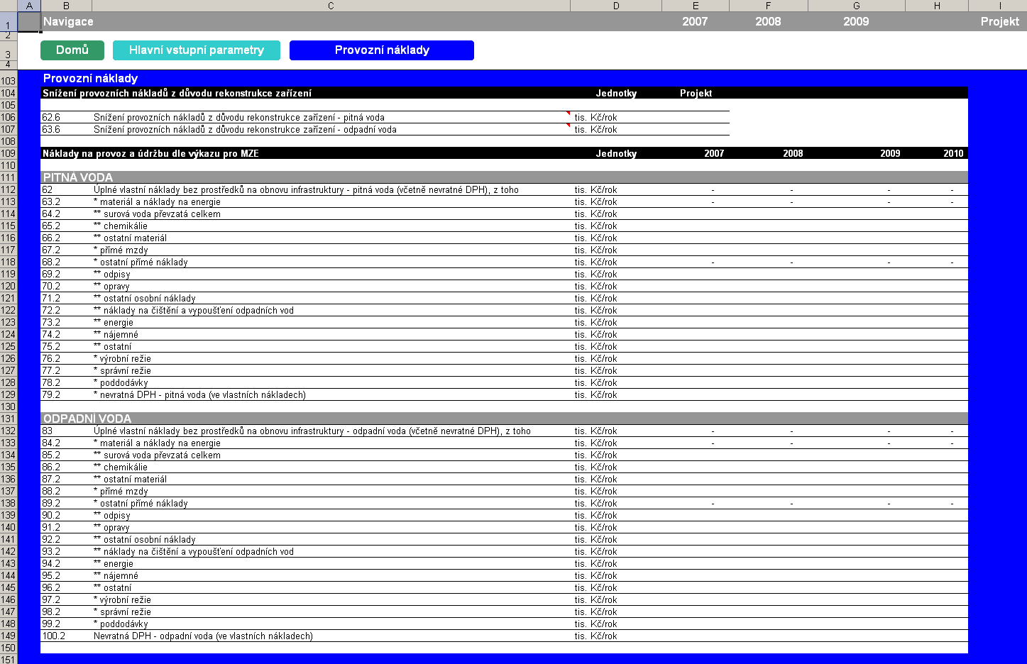 uvedení prjektu d prvzu musí být délka infrastruktury realizvaná prjektem rvna 100 %.