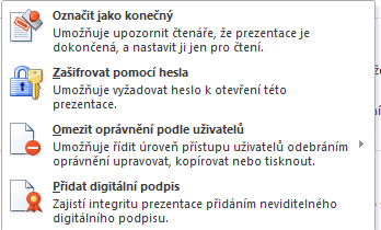 15. Vytvoření videa Z prezentace je možné vytvořit video, celá prezentace se včetně všech objektů a nastavení časování, animací apod. přemění na video.