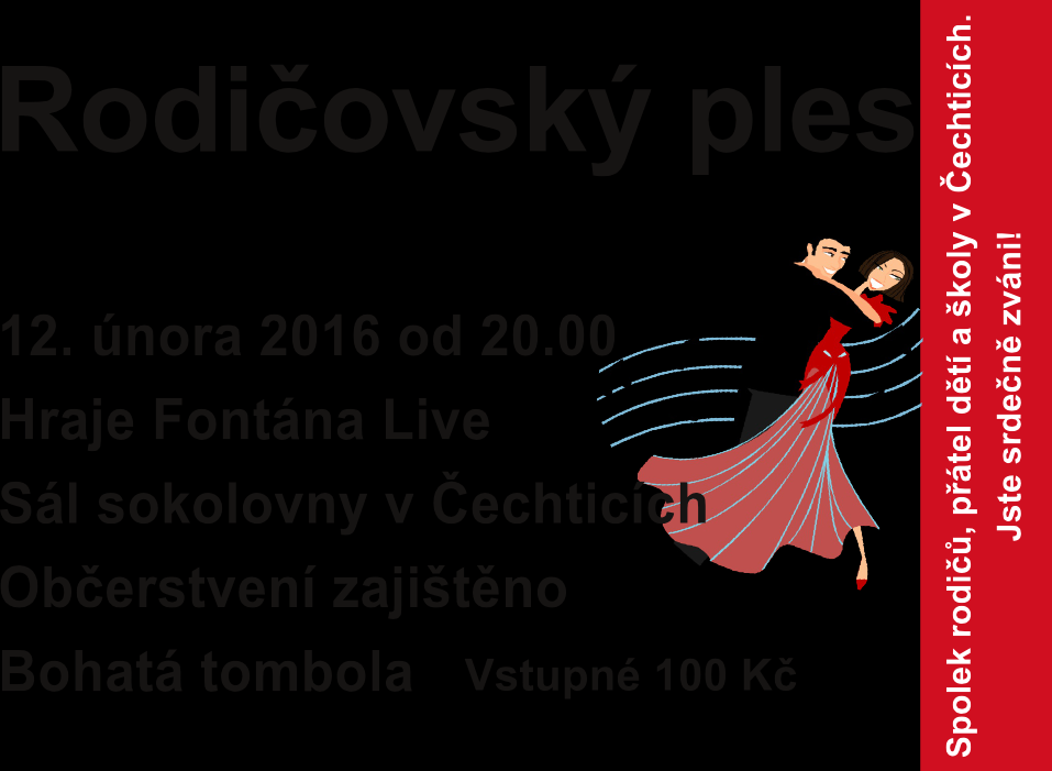 Aktuality ze školy Dne 23. 1. 2016 se v naší škole v čase od 11:00 do 14:00 uskuteční den otevřených dveří. Součástí dne je bohatý program, který je určen jak malým, tak velkým.