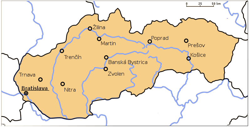 VODSTVO SLOVENSKA Pomocí atlasu vyhledej názvy řek označených v mapě. 7 2 3 5 6 4 1 Obr.