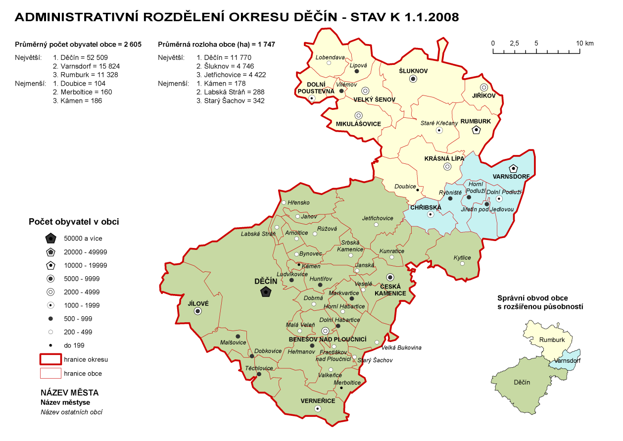 4.2.6 Region Šluknovský výběžek Rozloha 335,01 km 2 Počet obyvatel 54 368 Počet obcí celkem 18 Počet obcí III.