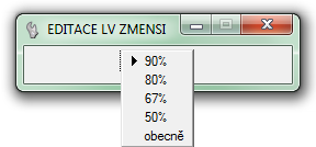 4.4.5.8 Změna veliksti textu Funkce je určena k úpravě veliksti textu.