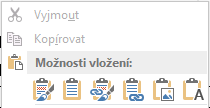 Kapitola pátá: Vazba MS Excel a MS Word 5.3 Vložení tabulky z Excelu do Wordu Tabulky vytvořené v Excelu můžeme jednoduše vkládat do dokumentu ve Wordu.