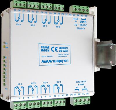 Koncentrátory s vyváženými vstupy a výstupy IPSEN-BL8I a BL8O R moduly s vyváženými smyčkami BL8I 8x vstup digitální / vyvážená smyčka -30 kohm 4x programovatelný výstup - otevřený kolektor 1x