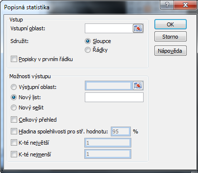 Abstrakt. Klíčová slova. Statistika v Excelu, analýza dat, soubor, Excel.  Abstract - PDF Free Download