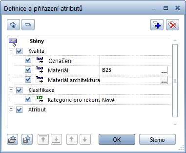 Příručka pro architekturu Lekce 2: Navrhování budov 33 Tip: Doporučení pro stanovení hodnoty Priority: tloušťka stěny v mm.