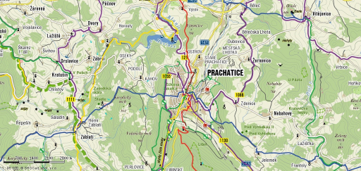 Obr. č. 2 Mapa územní lokality Prachatice 2.