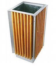 Odpadkový ocelový koš OD12 Parkový odpadkový koš je vhodný do venkovních prostor. Koš je vybaven vyjímatelnou pozinkovanou vložkou.