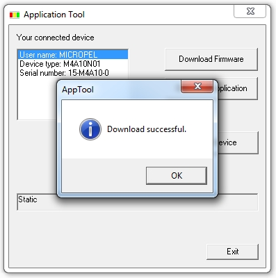 AKTUALIZACE SOFTWARE Označte verzi SW, kterou chcete do ovladače nahrát a potvrďte.