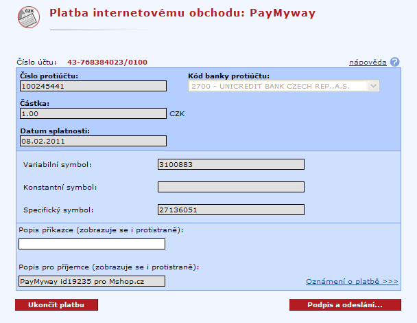 Obrázek 7: Internet banking KB Zdroj: (35) Transakce prováděné prostřednictvím internetového bankovnictvím jsou ve srovnání s telefonním o poznání levnější, o poplatcích u přepážek ani nemluvě.