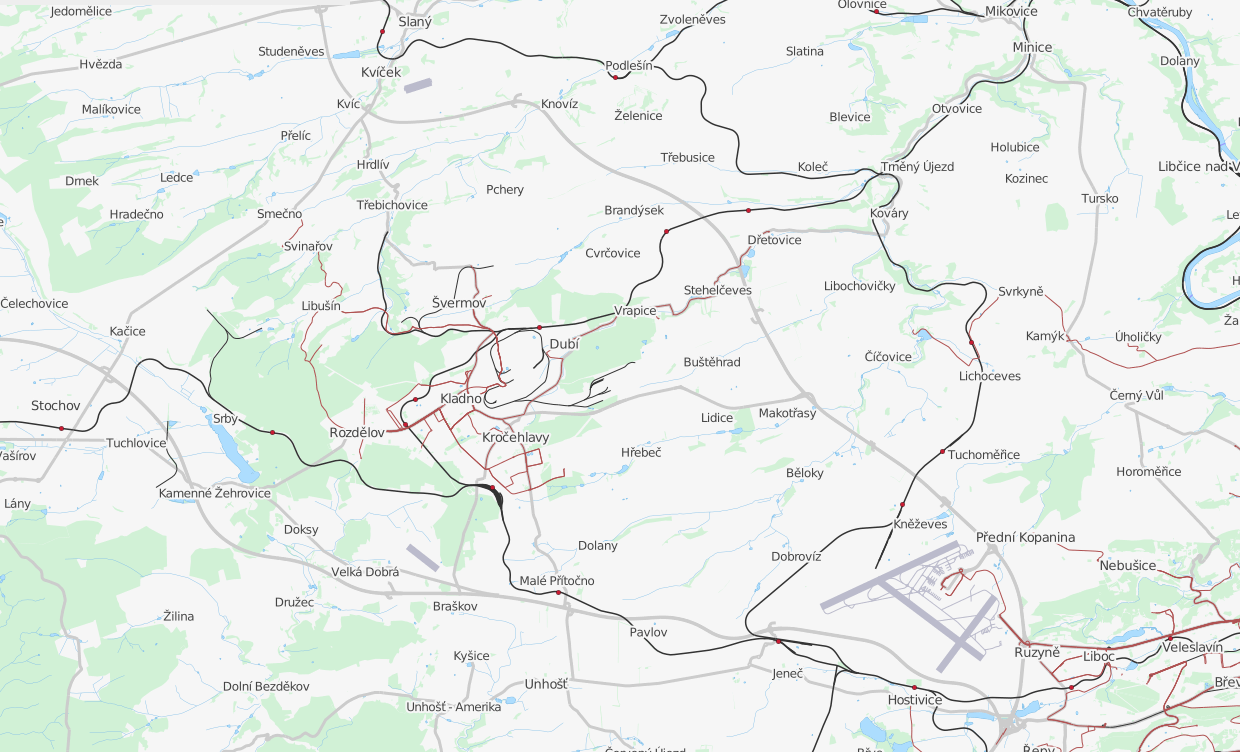 Železniční infrastruktura Regionální vlaky na území Středočeského kraje ujedou v době platnosti jízdního řádu 2014 více než 14 mil. vlakokilometrů.