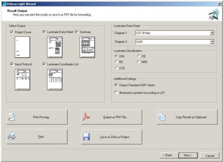 bude projekt otevřen v Dialuxu, kde jsi můžete