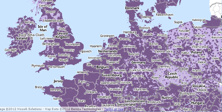 Obr. 2: Zdroj: http://client0.cellmaps.com/viewer.html?cov=1 Geolokační a identifikační technologie Pro zjištění polohy uživatele a identity věcí využívají LBS geolokační a identifikační technologie.