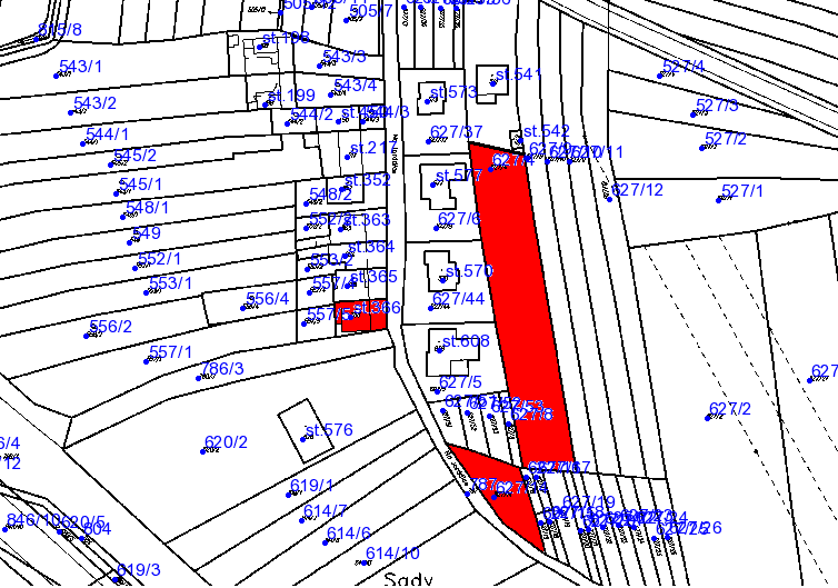 Obr. 8: Výřez z katastrální mapy Města Uherské Hradiště: Zdroj: http://nahlizenidokn.cuzk.cz/mapa.aspx?typ=parcela&id=2581918711[18] 4.3 CENA DLE CENOVÉHO PŘEDPISU 4.3.1 Město Hluk Pozemek p.č.
