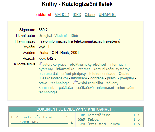 12.5 Informační zdroje virtuálních knihoven 12.5.1 Informační