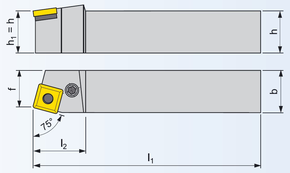 List 43 PSBNR/L Geometrie a použití nože: Tab.