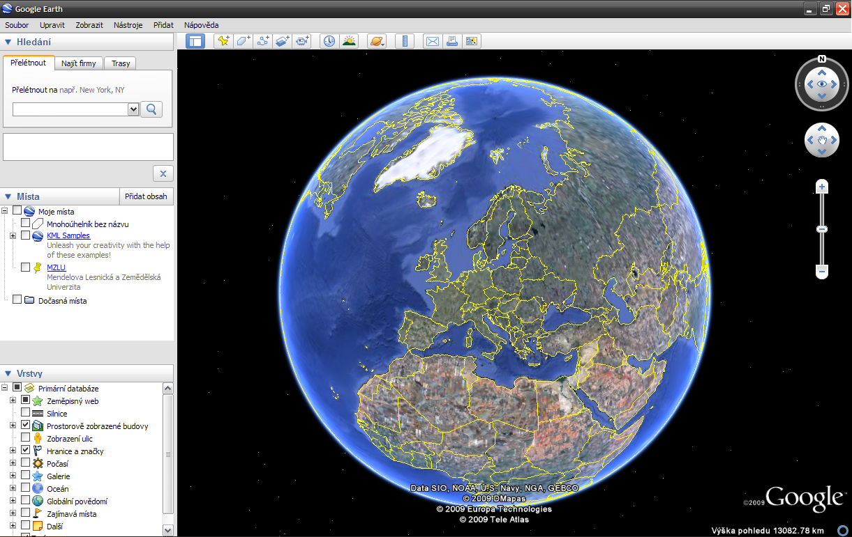 3.2 Značkovací jazyk XML 11 Google Earth Enterprise: Umožňuje integrovat, organizovat a zveřejňovat data o umístění podniku klienta.