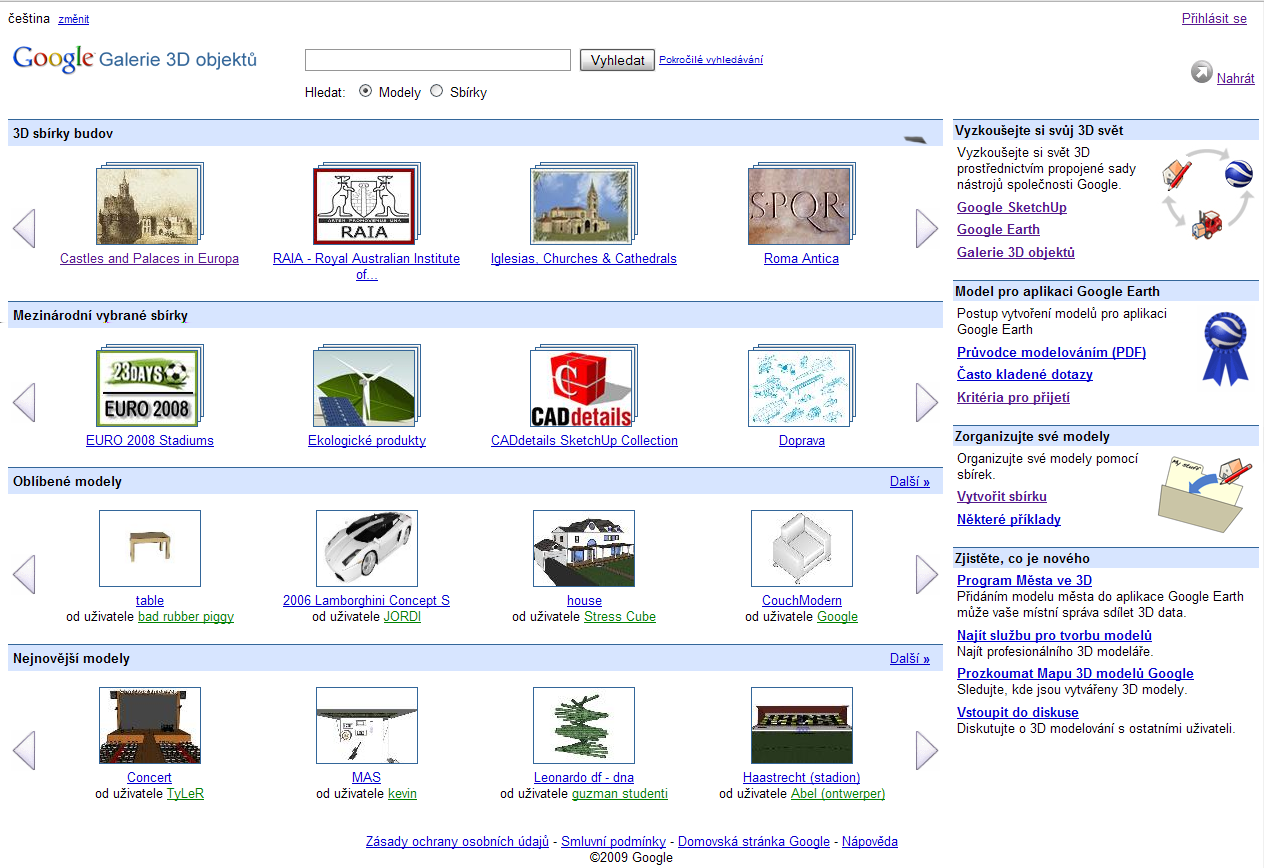3.5 Google SketchUp 16 7. Model neobsahuje nic, co ve skutečnosti neexistuje, včetně reklam nebo vodoznaků. 8. Model má užitečný a zajímavý popis budovy.