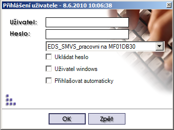 OBECNÉ OVLÁDÁNÍ APLI K ACE 1 Obecné ovládání aplikace 1.1 Přihlášení k aplikaci Poklepejte na ikonu aplikace EDS nebo SMVS.