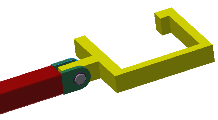 3.2.2 Konstrukční řešení návrhu uchopení stromku a vedení uchopovacího mechanismu Základem uchopovacího mechanismu je uchopovací oko o rozměrech vypočtených a zvolených v 3.2.1 (na obr.