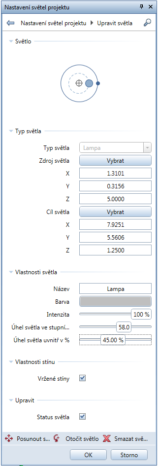 Novinky v programu Allplan 2015 Novinky v Allplanu 2015-0 71 Rozšířené a vylepšené nastavení světel Byly rozšířeny a vylepšeny možnosti nastavení