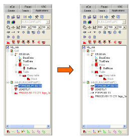 kapitola 6 kapitola 7 kapitola 3 kapitola 4 kapitola 5 Obr. 27 Okno CNC souboru [9,10] Jednotlivé kroky zpracování souboru jsou: Head procesní parametry (jednotky, rychlost rychloposuvů).