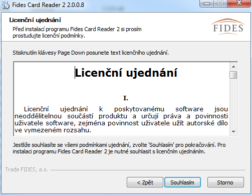 veškerých práv a povinností v souvislosti s tímto