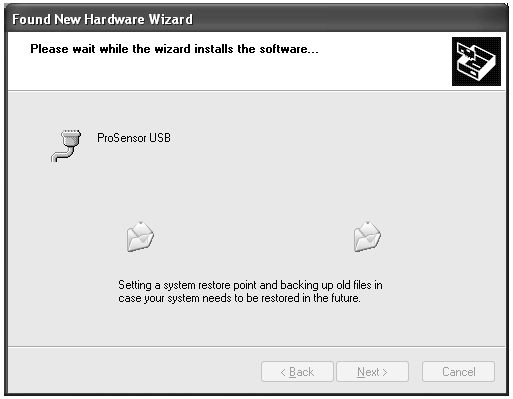 NASTAVENÍ SYSTÉMU PRO USB INTERFACE 4. Průvodce nainstaluje software.