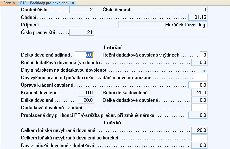 Podklady pro dovolenou 1.6 Výstup do informačního systému o platech - ISP Pro zaměstnavatele odměňující platem je v aplikaci Mzdy zařazen výstup do Informačního systému o platech (ISP).