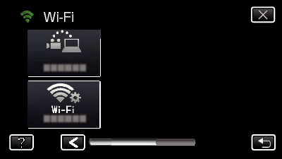 Použití Wi-Fi pomocí vytvoření QR kódu (GZ-EX315/GZ-EX310) TV MONITORING o Nastavování (jakmile nastavování dokončíte, pokračujte oddílem Běžný provoz níže) 0 Můžete povolit provedení záznamu na 15