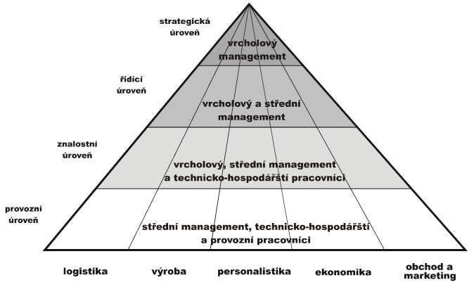 Strategická úroveň Informační systémy, které pokrývají strategickou oblast, bývají vrcholnému managementu nápomocny k identifikaci dlouhodobých trendů a to jak uvnitř, tak i vně organizace.